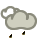 Cubierto con lluvia escasa Cubierto con lluvia escasa